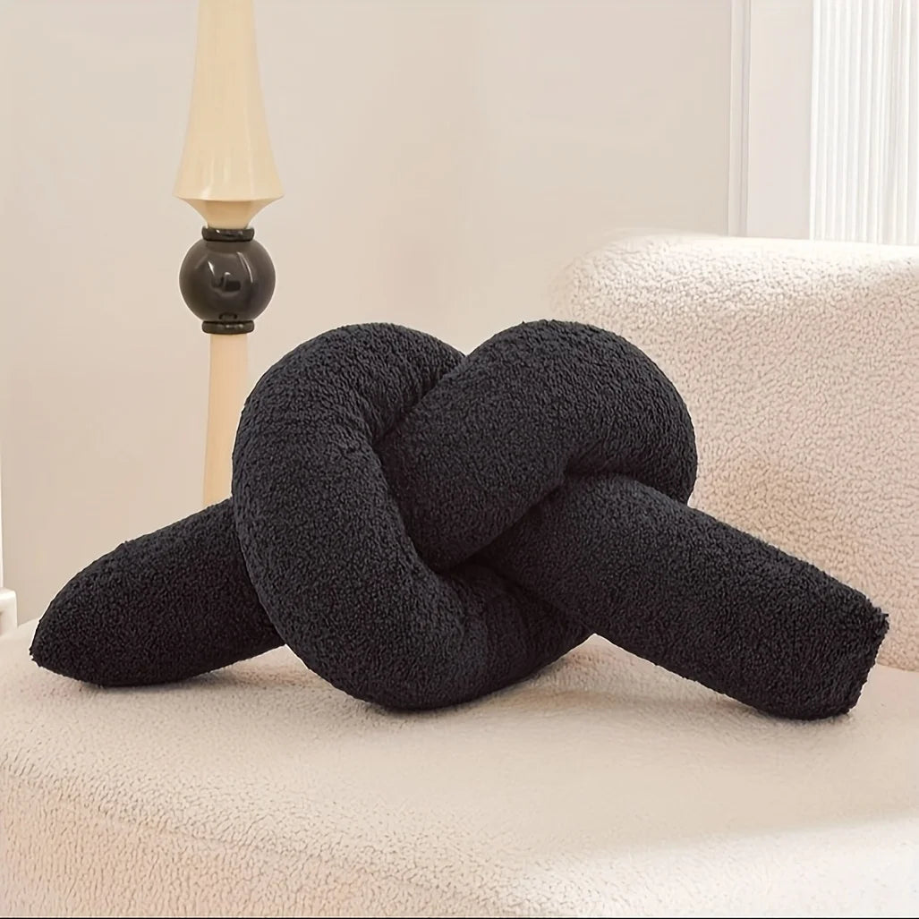 Coussin Traversin Noué Style Nordique – Coussin Décoratif Moderne
