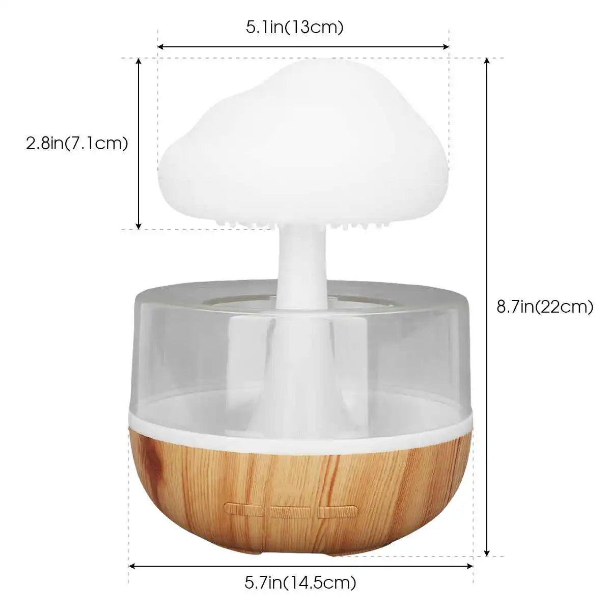 Humidificateur Nuage de Pluie – Diffuseur d’Huiles Essentielles & Lampe d’Ambiance
